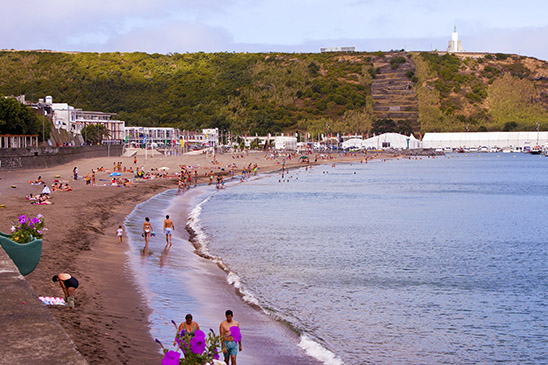 Praia da Riviera ilha Terceira nos Aores