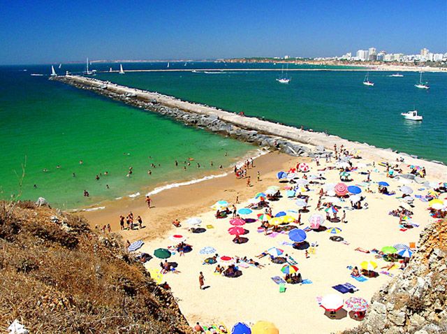 Praia do Molhe Ferragudo Lagoa Algarve