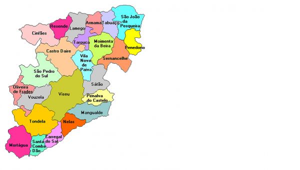 Distrito de Viseu freguesias e municípios