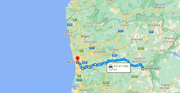 São 222 quilómetros a estrada entre Gaia e Almendra eleita a melhor do mundo